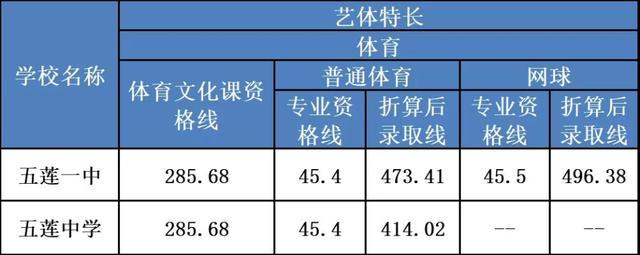 2020年武体单招录取分数线？（网球高水平运动员录取分数线）-图2